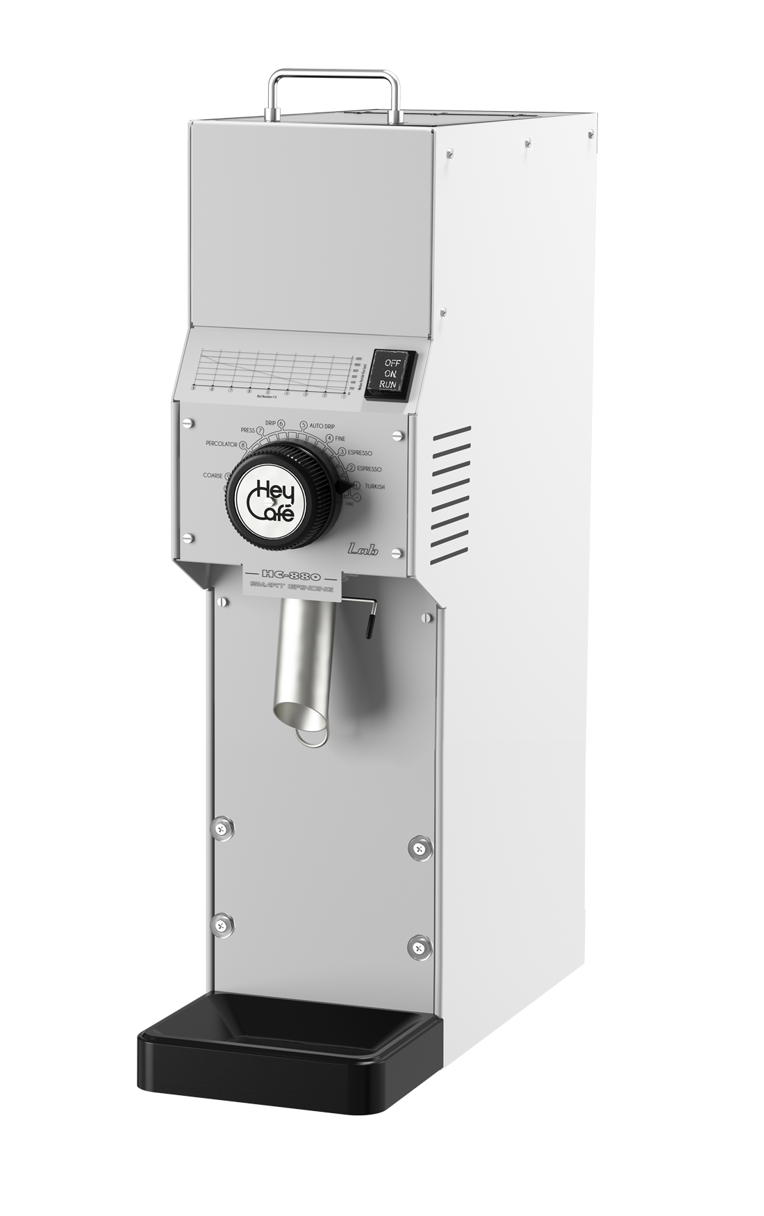 HeyCafé HC-880 LAB Shop Grinder - White