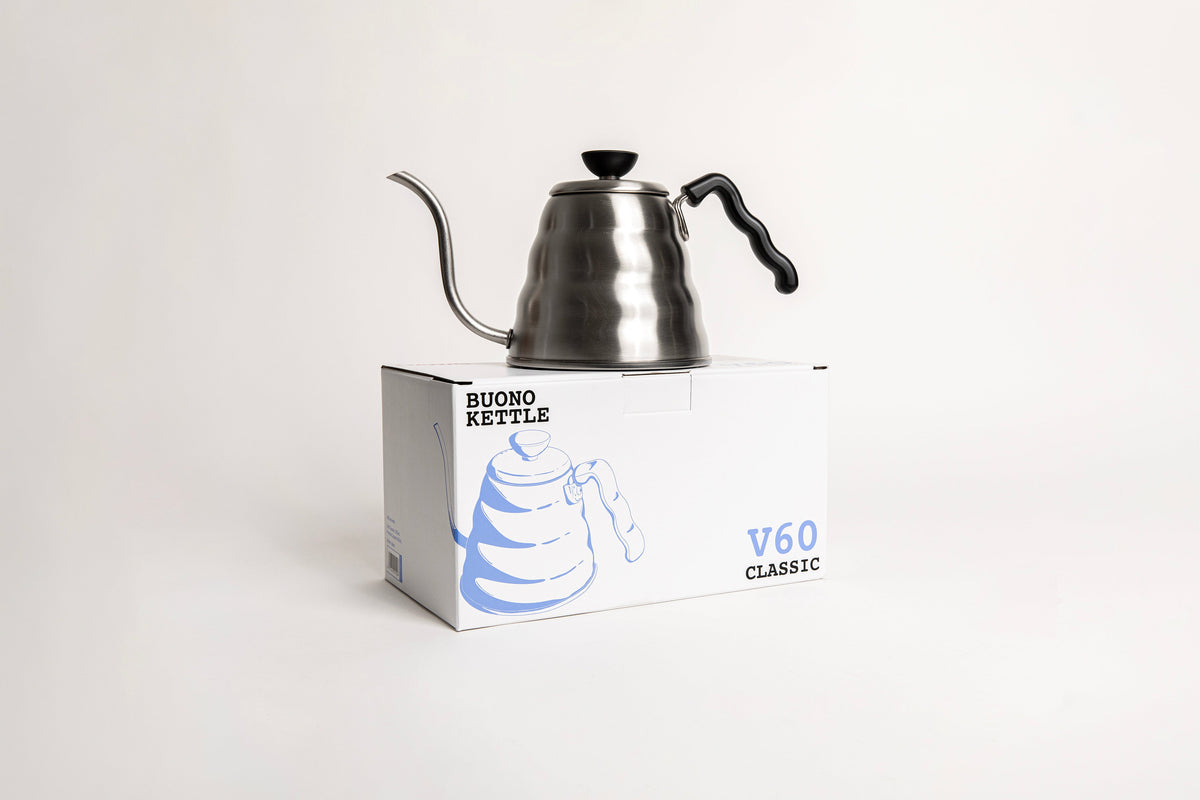 Hario V60 Buono Drip Kettle 1.2L Silver