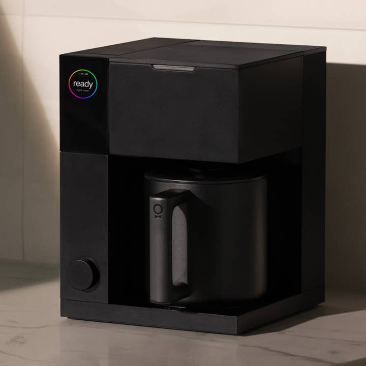 Fellow Aiden Precision Coffee Maker in black, side view