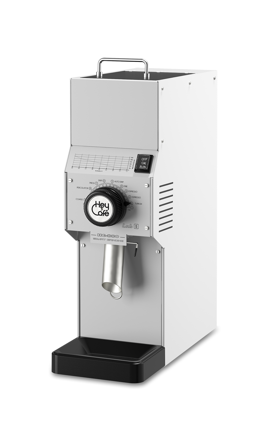 HeyCafé HC-880 LAB S Shop Grinder - White
