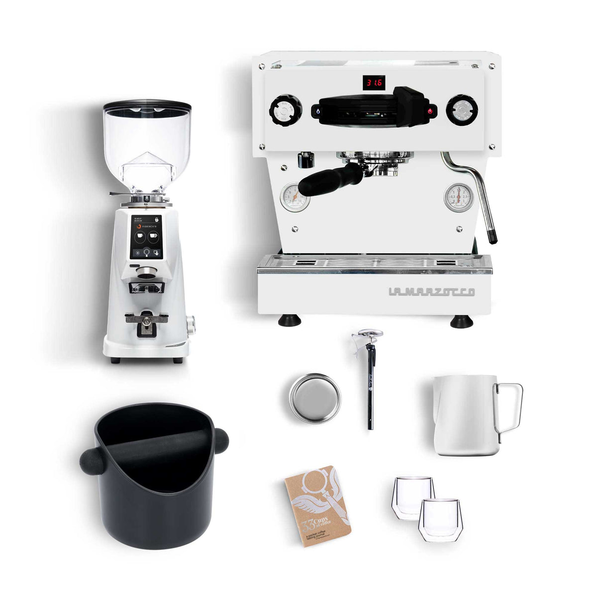 La Marzocco Linea Mini x F4 Home Espresso Kit - White/White