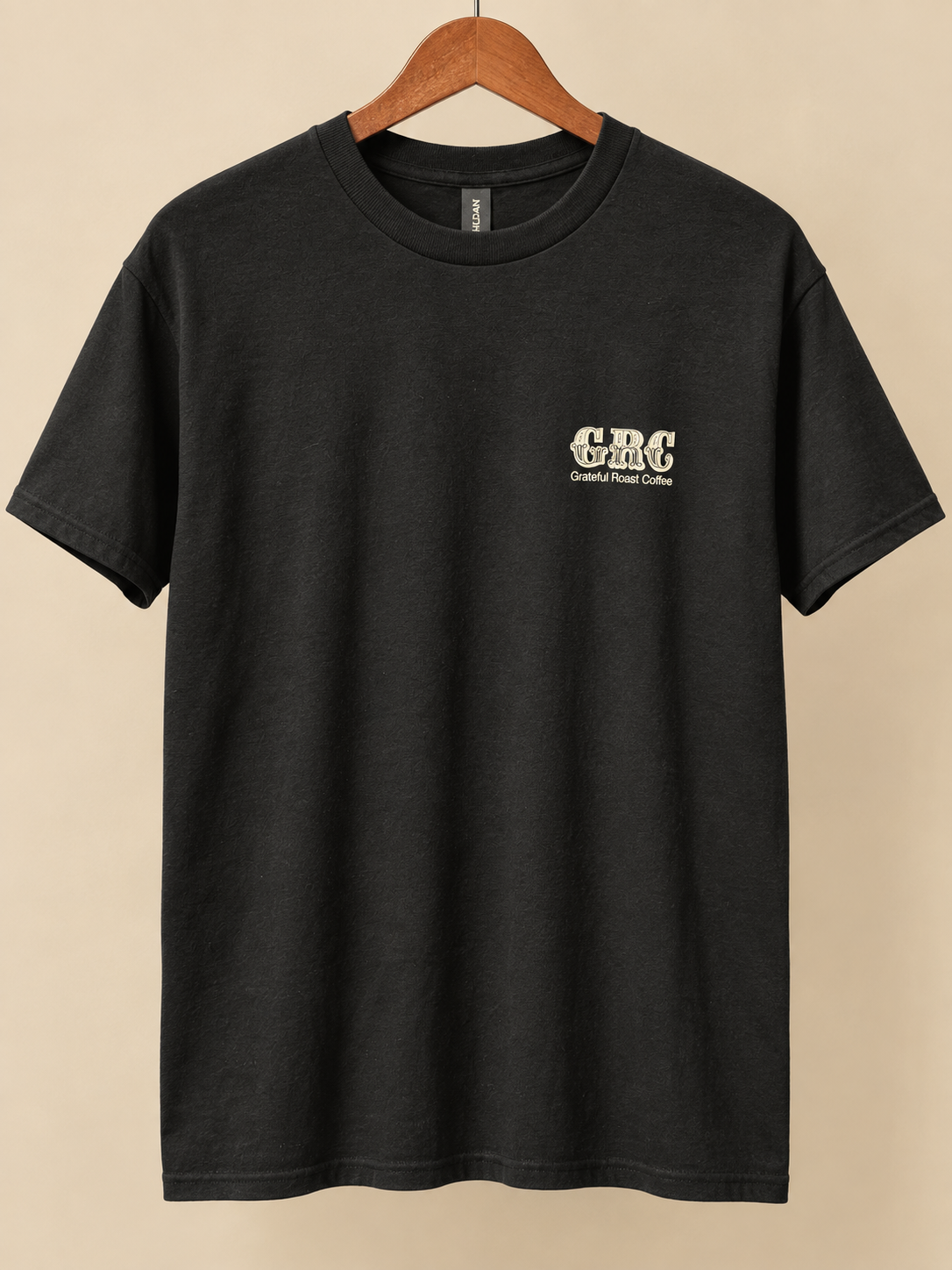 Mama Magic Coffee Inside Tee — Black front mockup