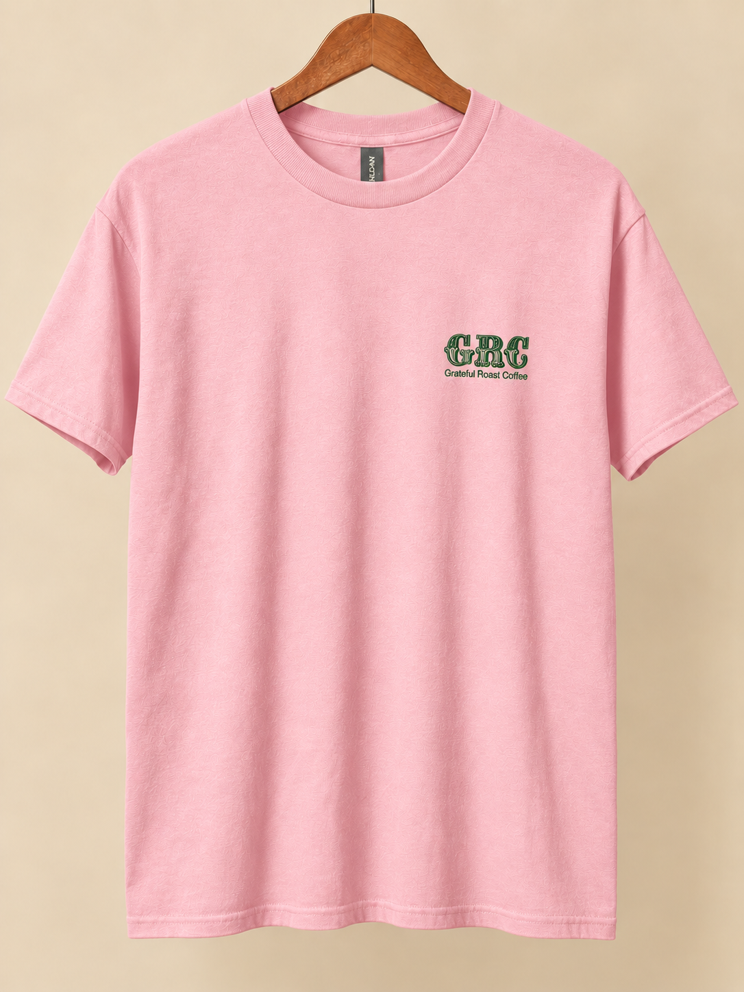 Mama Magic Coffee Inside Tee — Pink front mockup